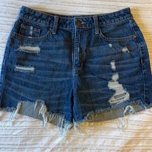 Distressed Denim Women's Shorts